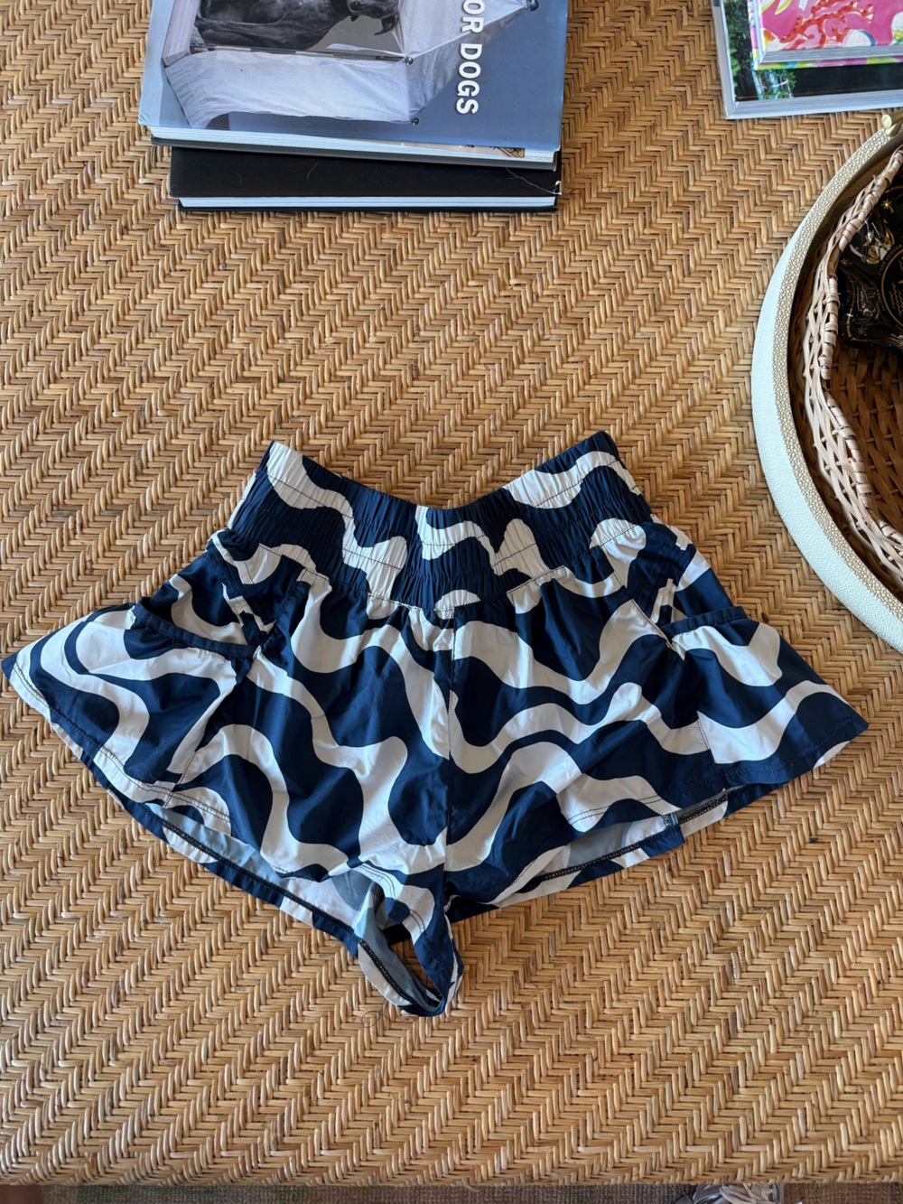 Free People Navy & White Shorts